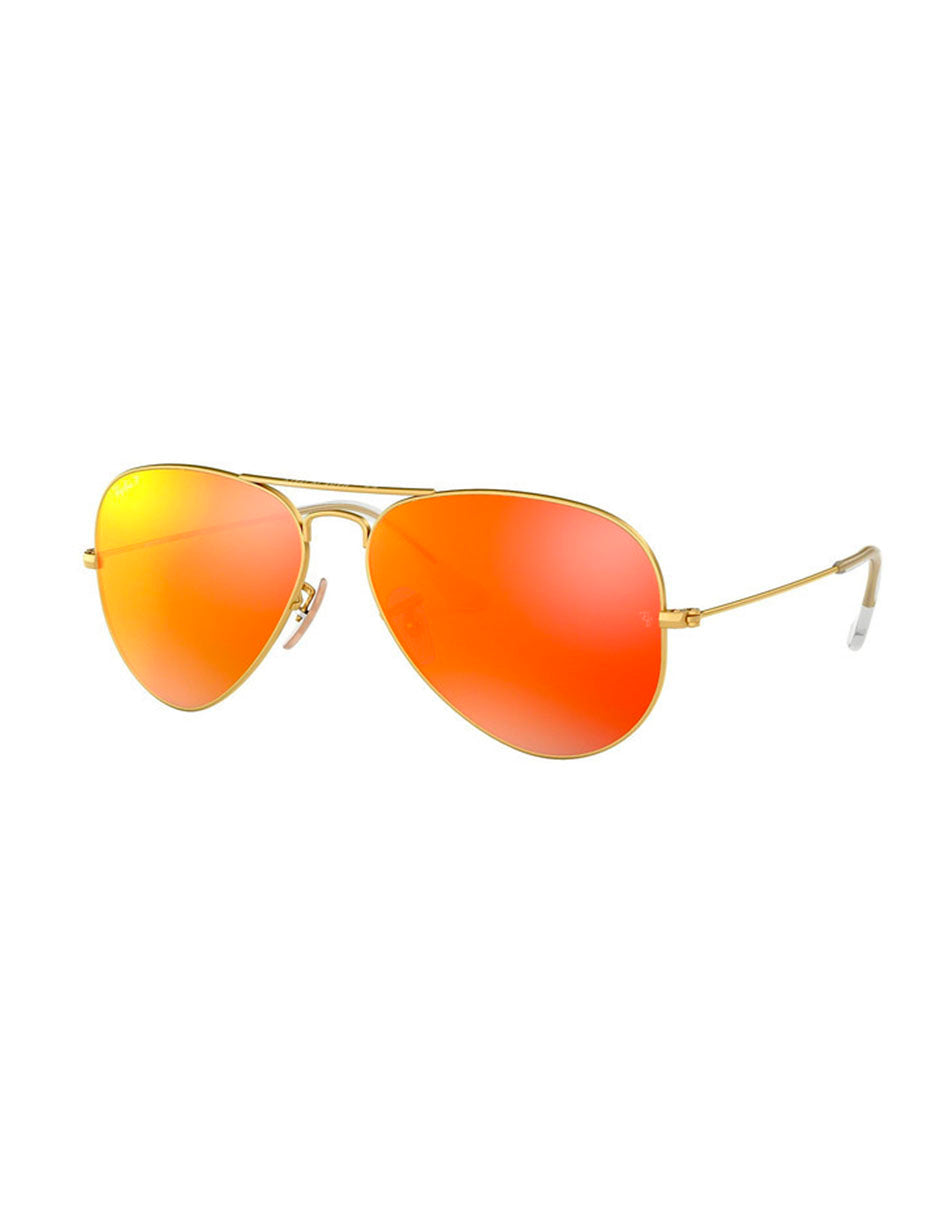 LENTE DE SOL RAY BAN RB3025 112 4D 58MM DORADO CON NARANJA