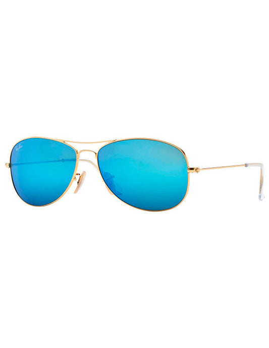 LENTE DE SOL RAY BAN RB3362 112 17 59MM DORADO AZUL ESPEJO
