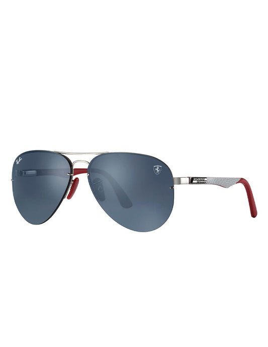 LENTES DE SOL RAY BAN FERRARI RB3460M F01387 59MM PLATA/GRIS
