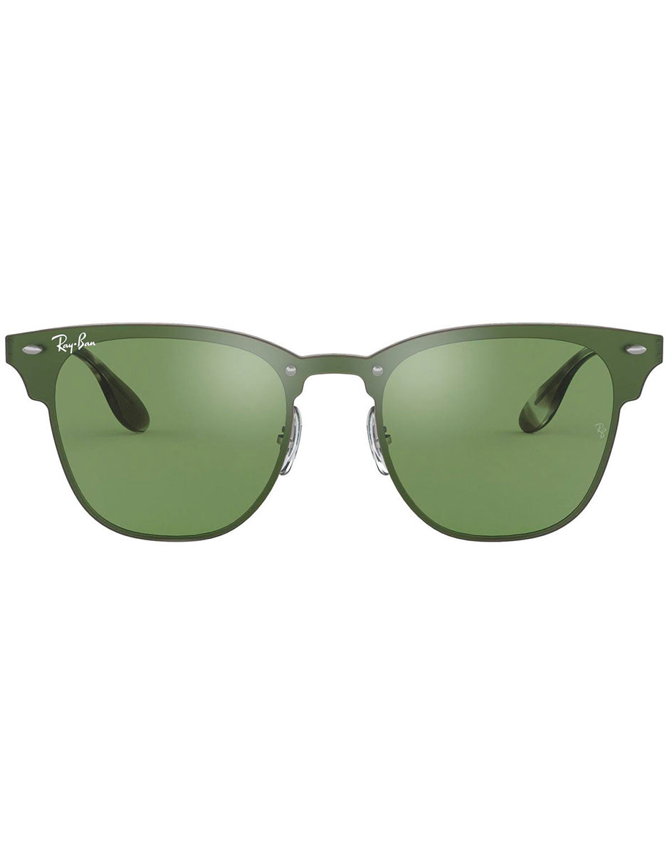 LENTE DE SOL RAY BAN BLAZE CLUBMASTER RB3576N 042 30 47MM VERDE