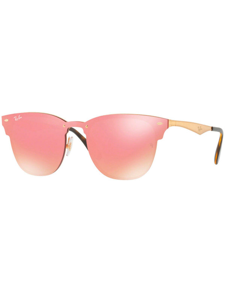 LENTE DE SOL RAY BAN BLAZE CLUBMASTER RB3576N 043 E4 47MM ROSA