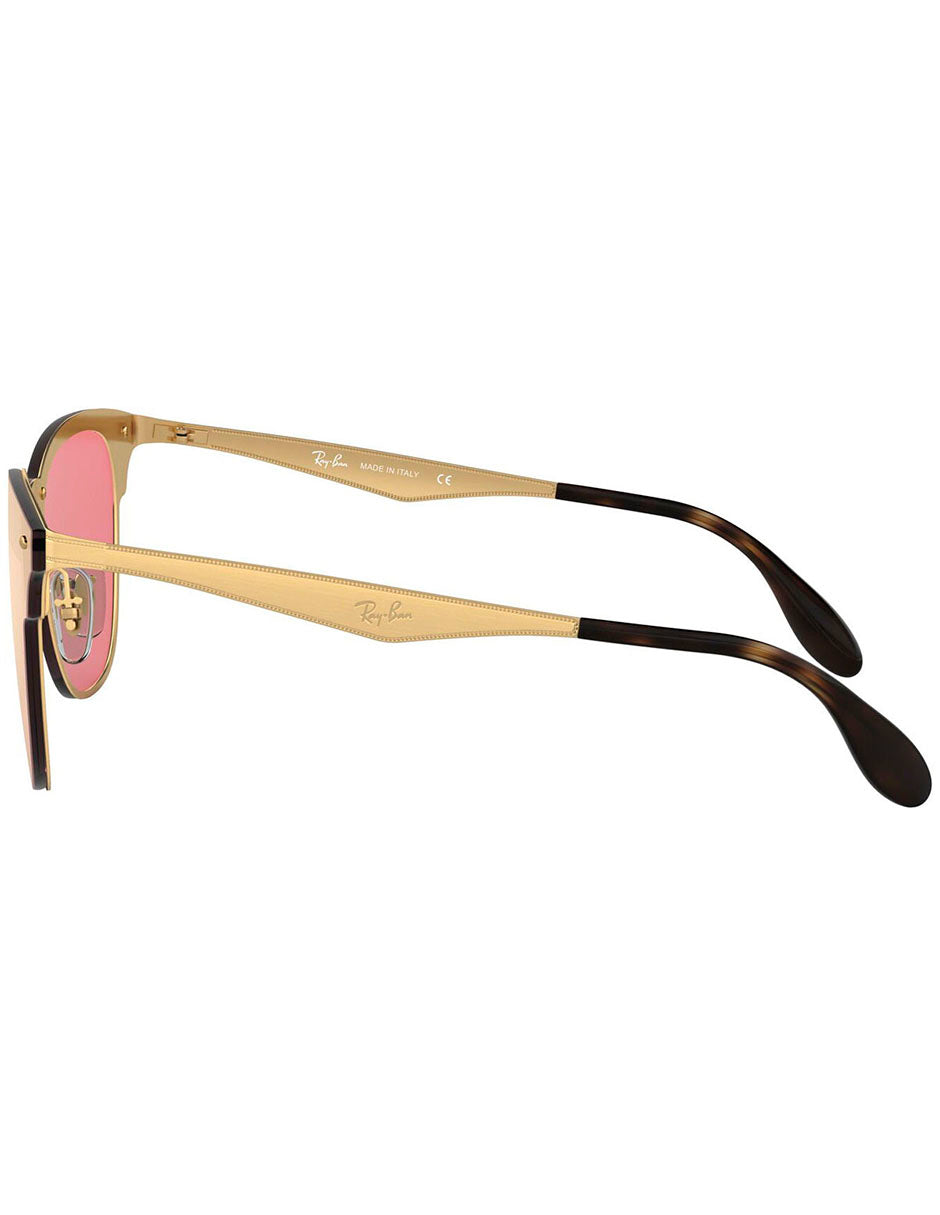 LENTE DE SOL RAY BAN BLAZE CLUBMASTER RB3576N 043 E4 47MM ROSA