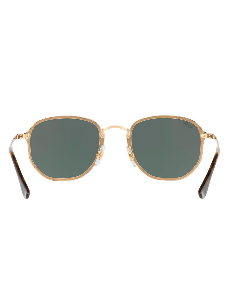 LENTES DE SOL RAY BAN BLAZE HEXAGONAL RB3579N 001/71 58MM G15 DORADO/NEGRO