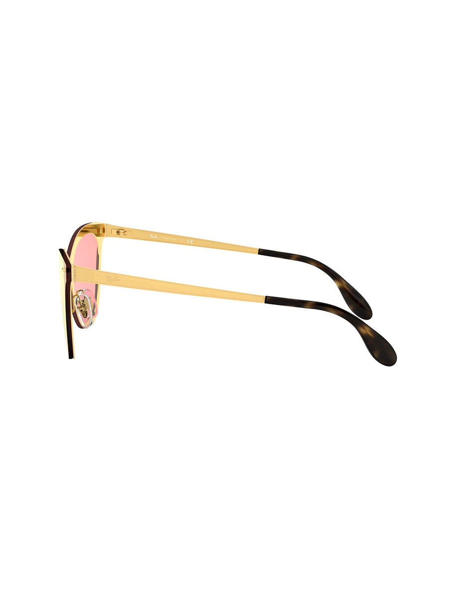 LENTE DE SOL RAY BAN BLAZE CAT-EYE RB3580N 043/E4 43MM ROSA