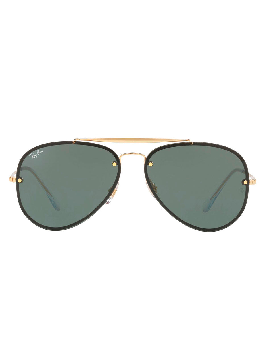 LENTES DE SOL RAY BAN BLAZE AVIADOR RB3584N 905071 61MM G15 DORADO/NEGRO