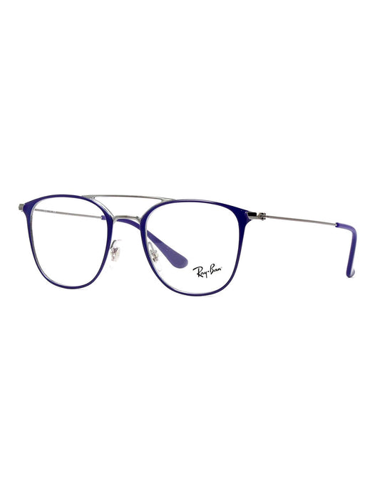 ARMAZON OFTALMICO RAY BAN RB6377F 2906 52MM AZUL/PLATA