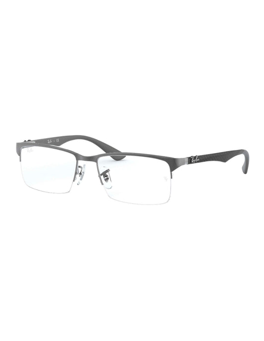 ARMAZON OFTALMICO FIBRA DE CARBONO RB8411 2714 54MM GRIS NEGRO