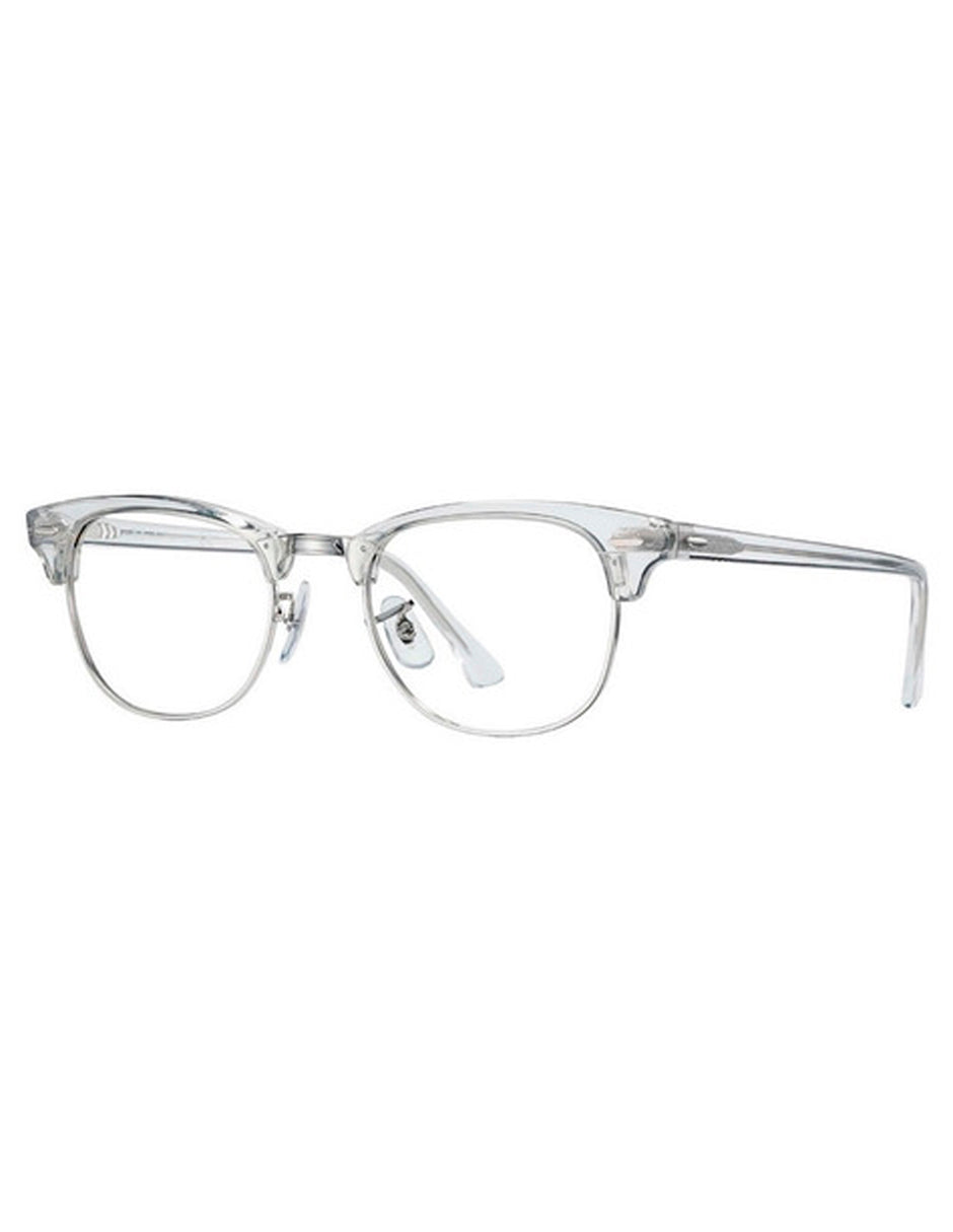 ARMAZON OFTALMICO RAY BAN CLUBMASTER RB5154 2001 51MM TRANSPARENTE PLATA
