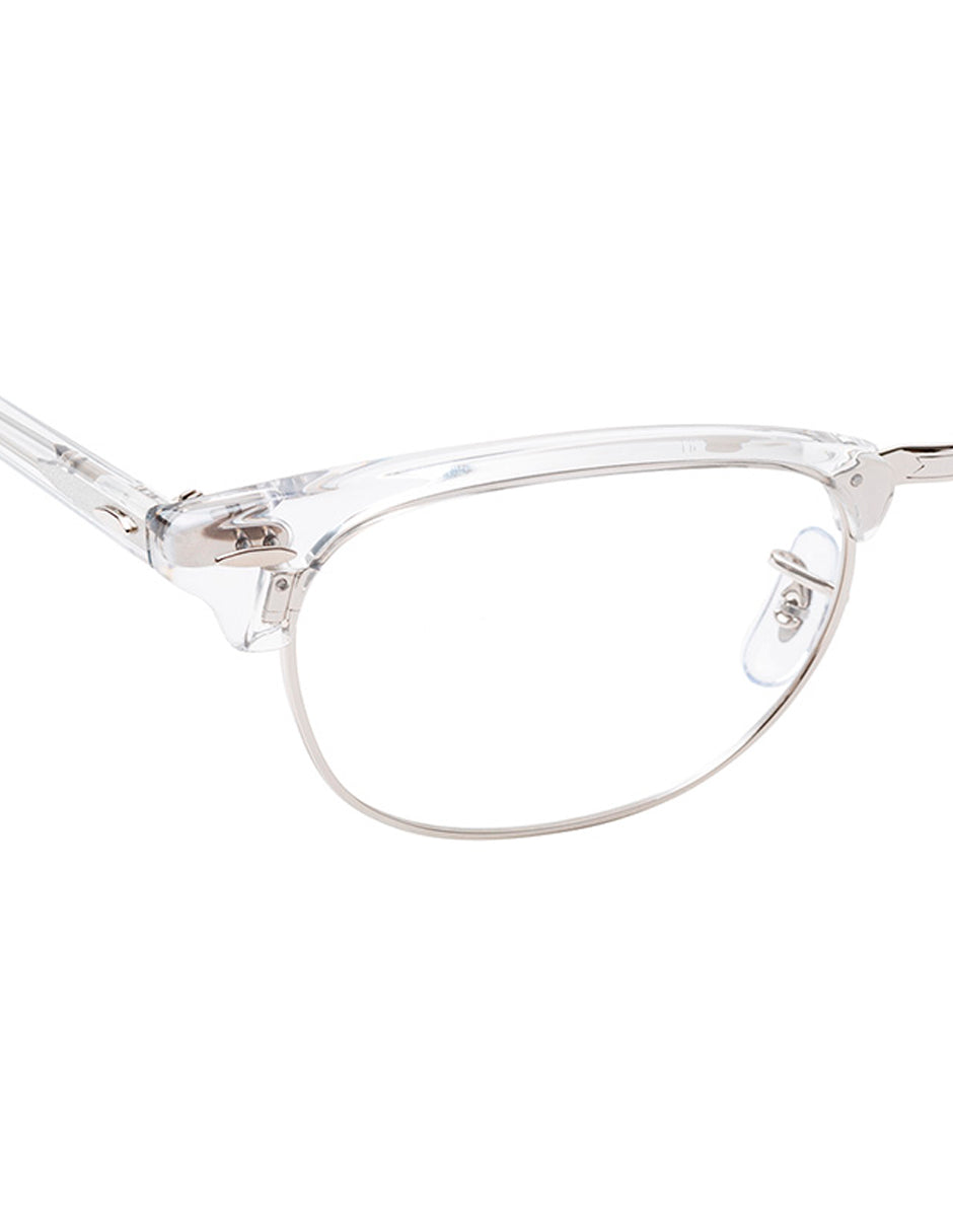 ARMAZON OFTALMICO RAY BAN CLUBMASTER RB5154 2001 51MM TRANSPARENTE PLATA