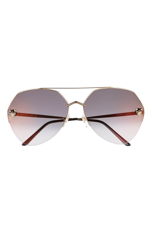 LENTE DE SOL CARTIER CT0355S 001 64MM SINGLE LENS