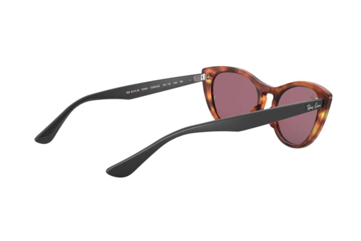 LENTE DE SOL RAY BAN NINA RB4314N 1249U0 54MM CAREY ROJO