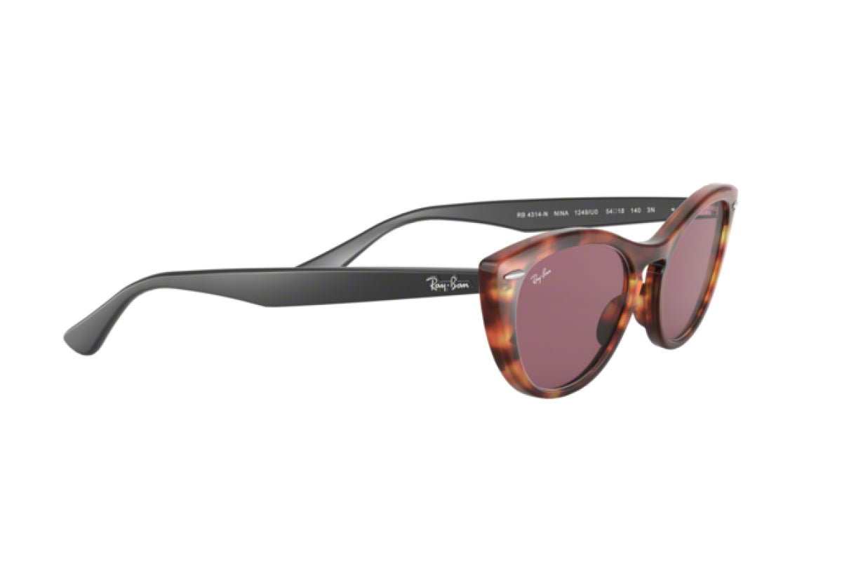 LENTE DE SOL RAY BAN NINA RB4314N 1249U0 54MM CAREY ROJO