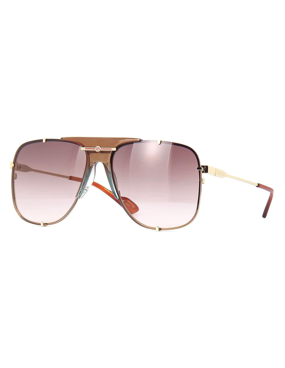 LENTE DE SOL GUCCI GG0739S 002 63MM CAFE