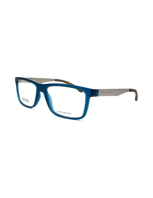 ARMAZON OFTALMICO BOSS 0870 05E 54MM AZUL MATE/PLATA