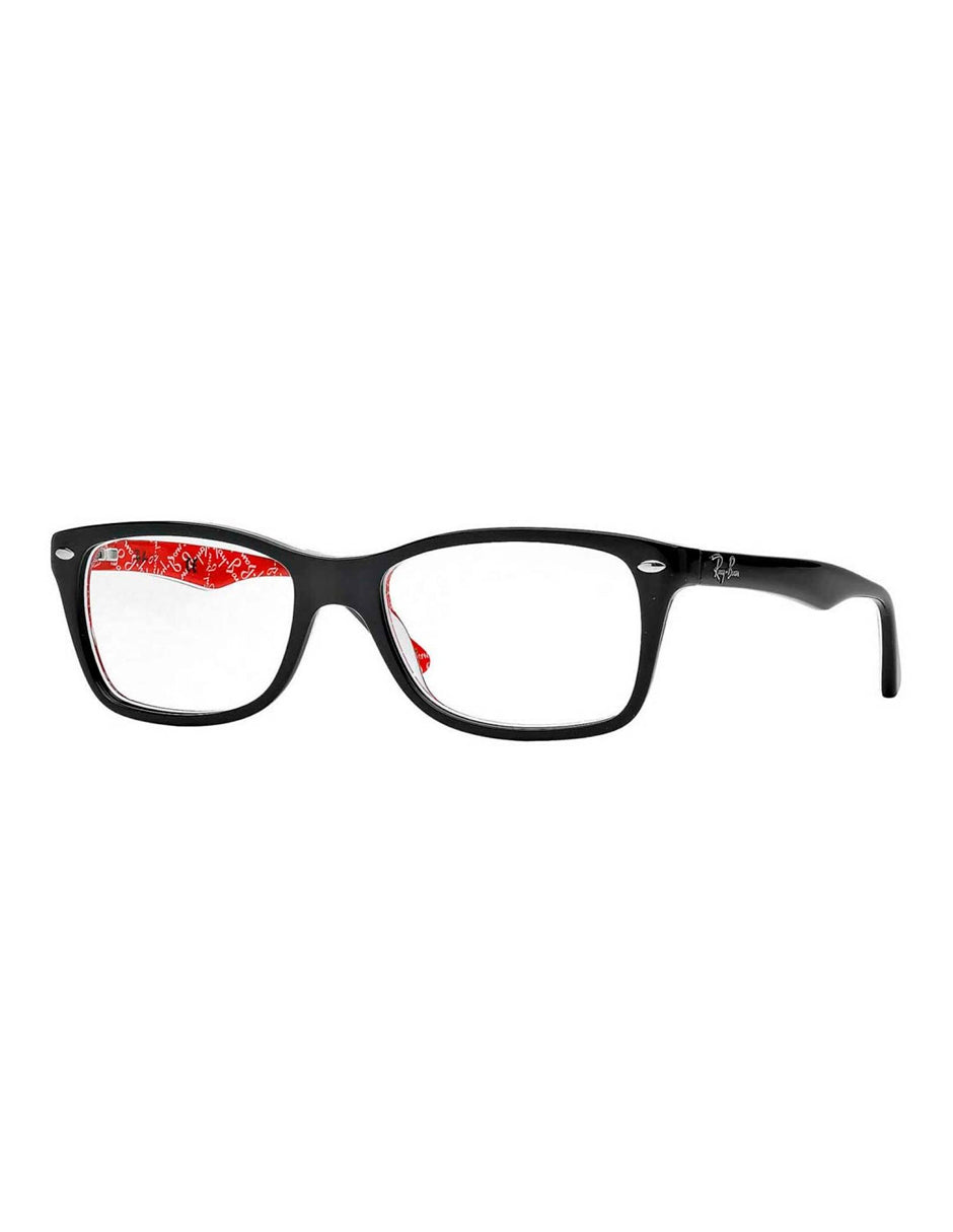 ARMAZÓN OFTÁLMICO RAY BAN RB5228 2479 53MM NEGRO INT ROJO