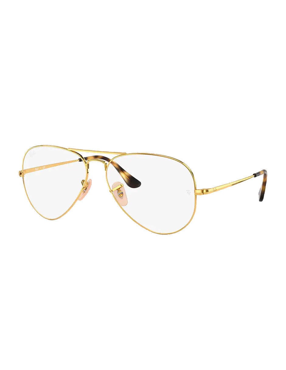 ARMAZÓN OFTÁLMICO RAY BAN AVIADOR RB6489 2500 58MM DORADO