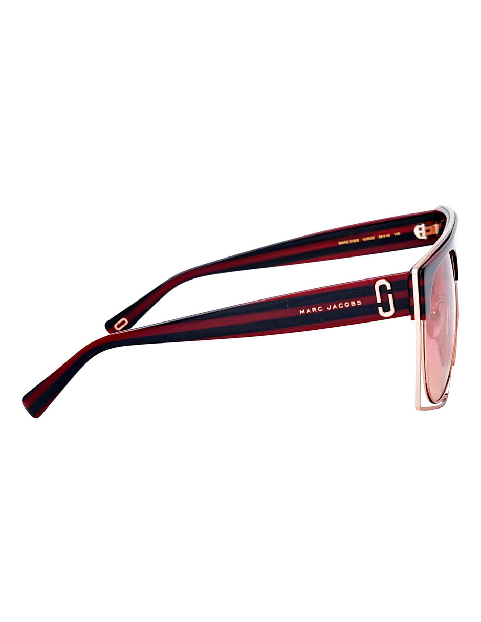 LENTE DE SOL MARC JACOBS MARC 312/S KVN3X 58MM DORADO/ROSA