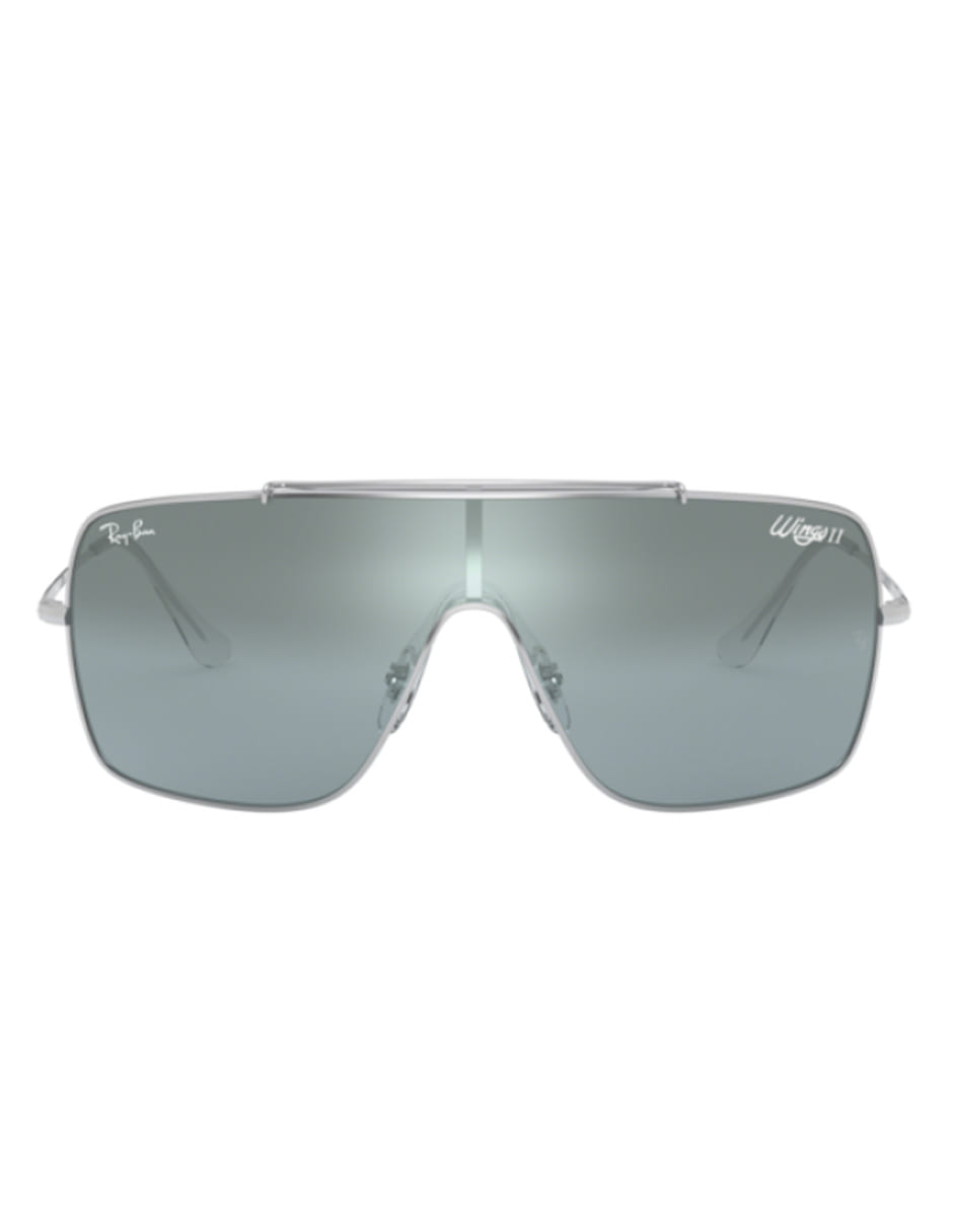 LENTE DE SOL RAY BAN WINGS II RB3697 003/Y0 35MM PLATEADO