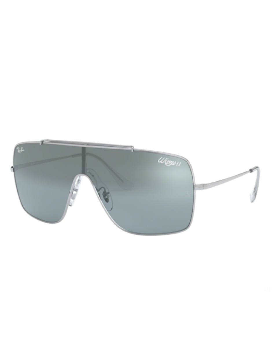 LENTE DE SOL RAY BAN WINGS II RB3697 003/Y0 35MM PLATEADO