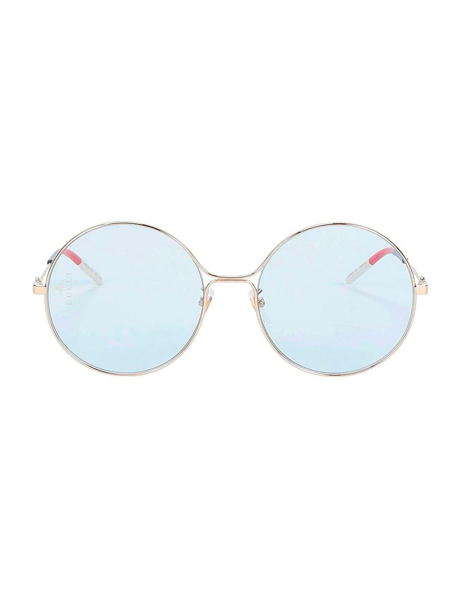 LENTE DE SOL GUCCI POLARIZADO GG0395S 006 58MM AZUL CLARO