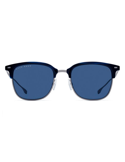 LENTES DE SOL BOSS 1028/F/S 38I/KU 53MM AZUL/PLATEADO Mayoreo