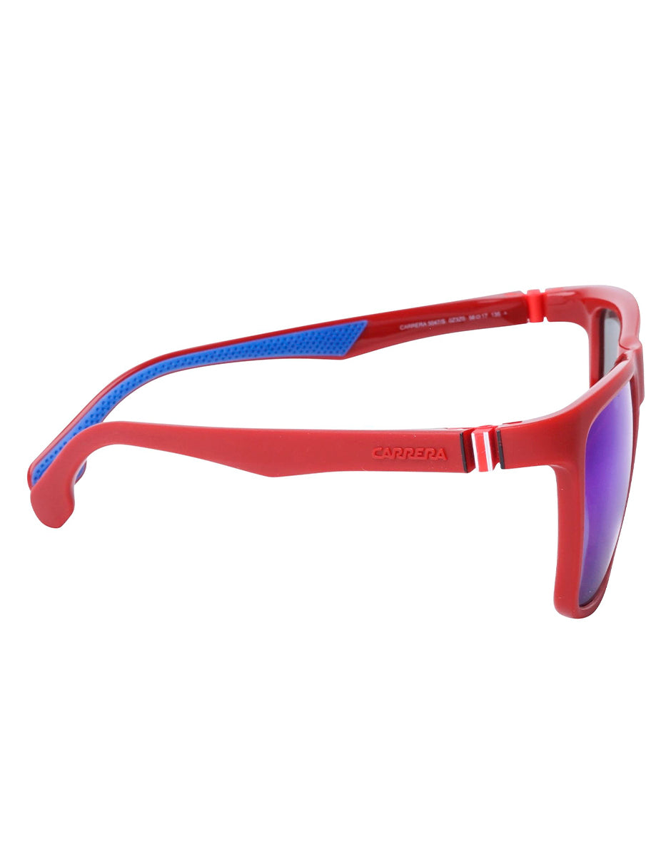 LENTES DE SOL CARRERA 5047/S 0Z3Z0 56MM AZUL/ROJO