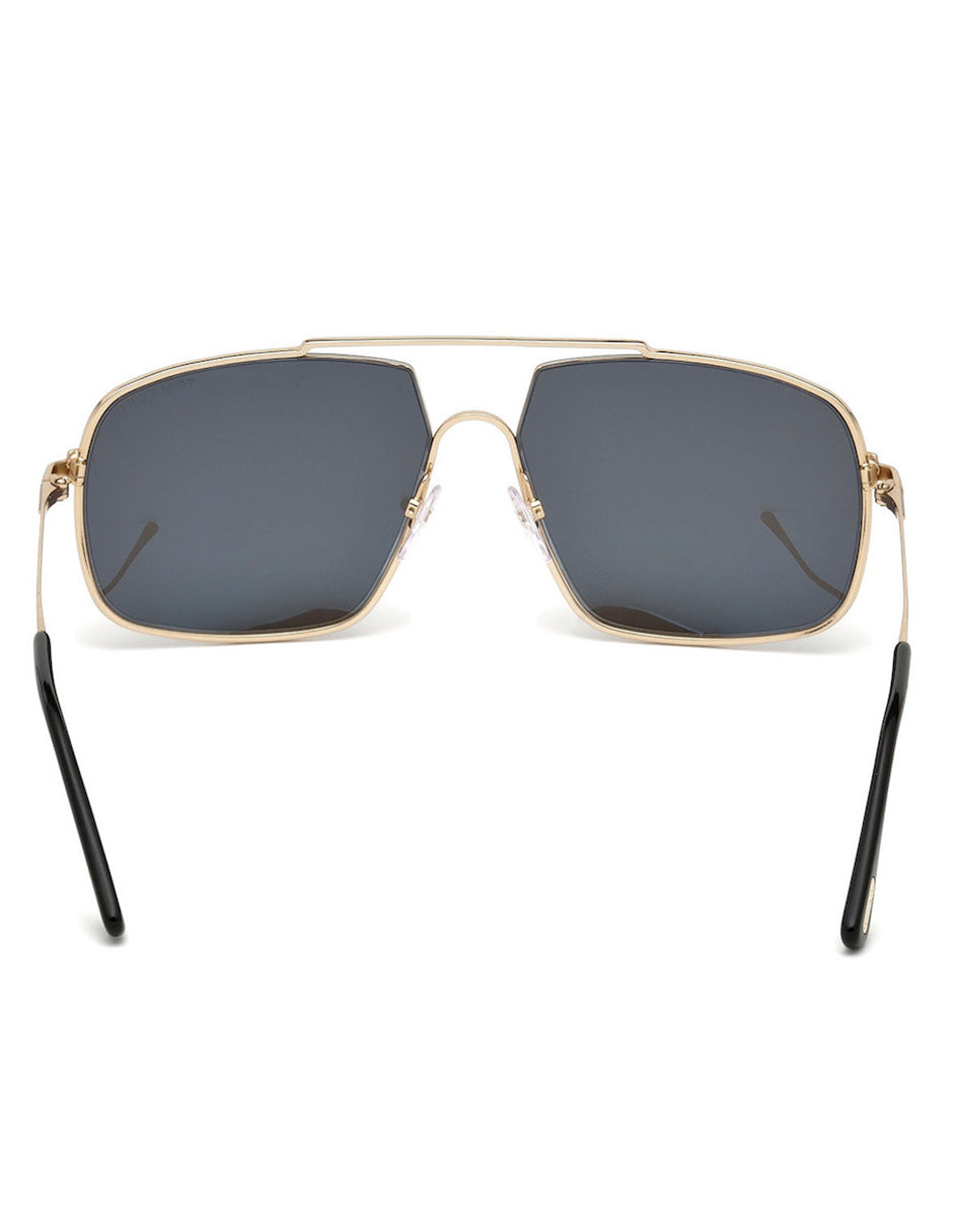 LENTE DE SOL TOM FORD TF585 28A 61MM PLATEADO/AZUL