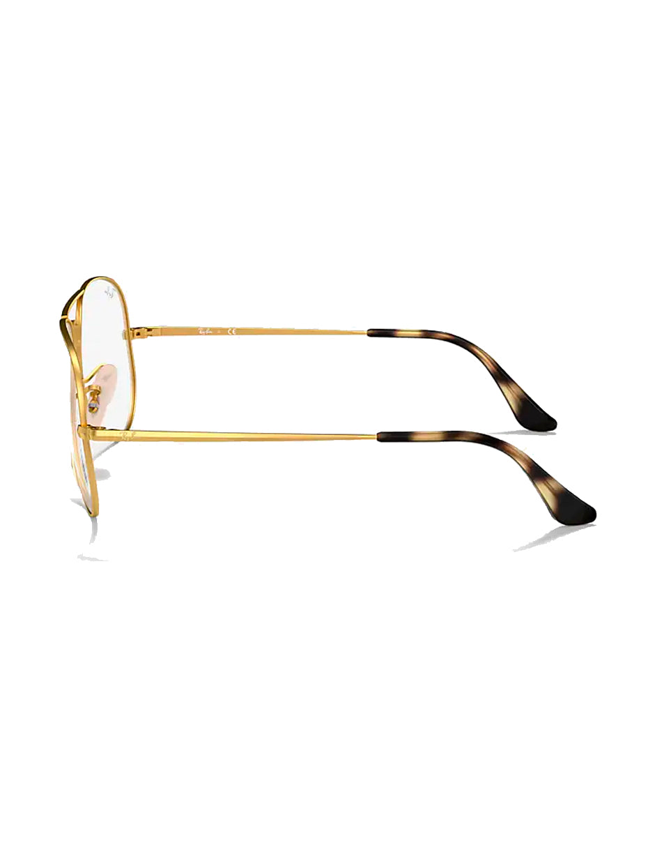 ARMAZÓN OFTÁLMICO RAY BAN AVIADOR RB6489 2500 58MM DORADO