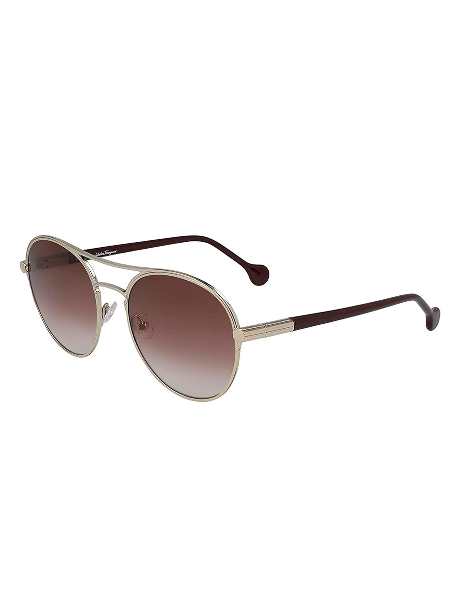 LENTE DE SOL SALVATORE FERRAGAMO SF2174S 742 55MM VINO