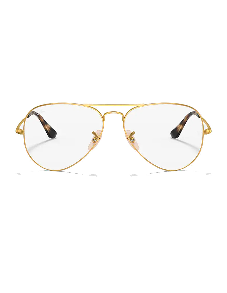 ARMAZÓN OFTÁLMICO RAY BAN AVIADOR RB6489 2500 58MM DORADO