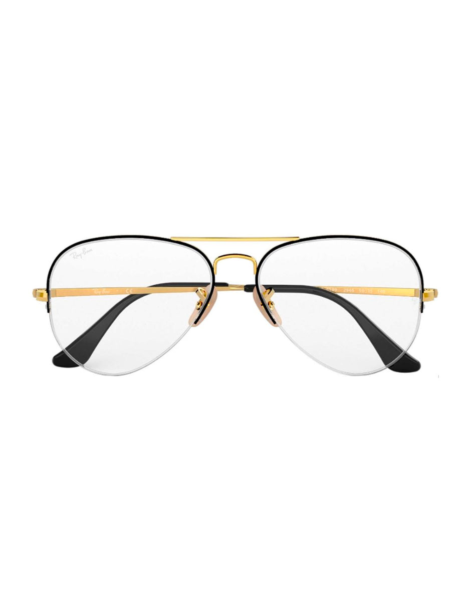 ARMAZÓN OFTÁLMICO RAY BAN RB6589 2946 59MM NEGRO/DORADO