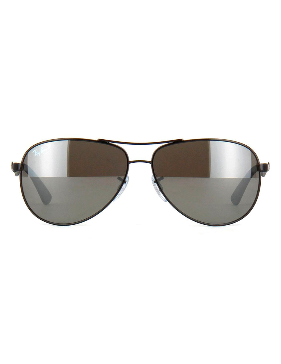 LENTE DE SOL POLARIZADO RAY BAN RB8313 002 K7 61MM NEGRO  GRIS