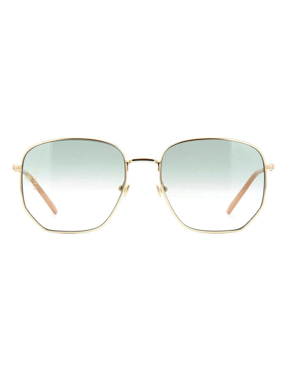 LENTES DE SOL GUCCI GG0396S 002 56MM VERDE CLARO