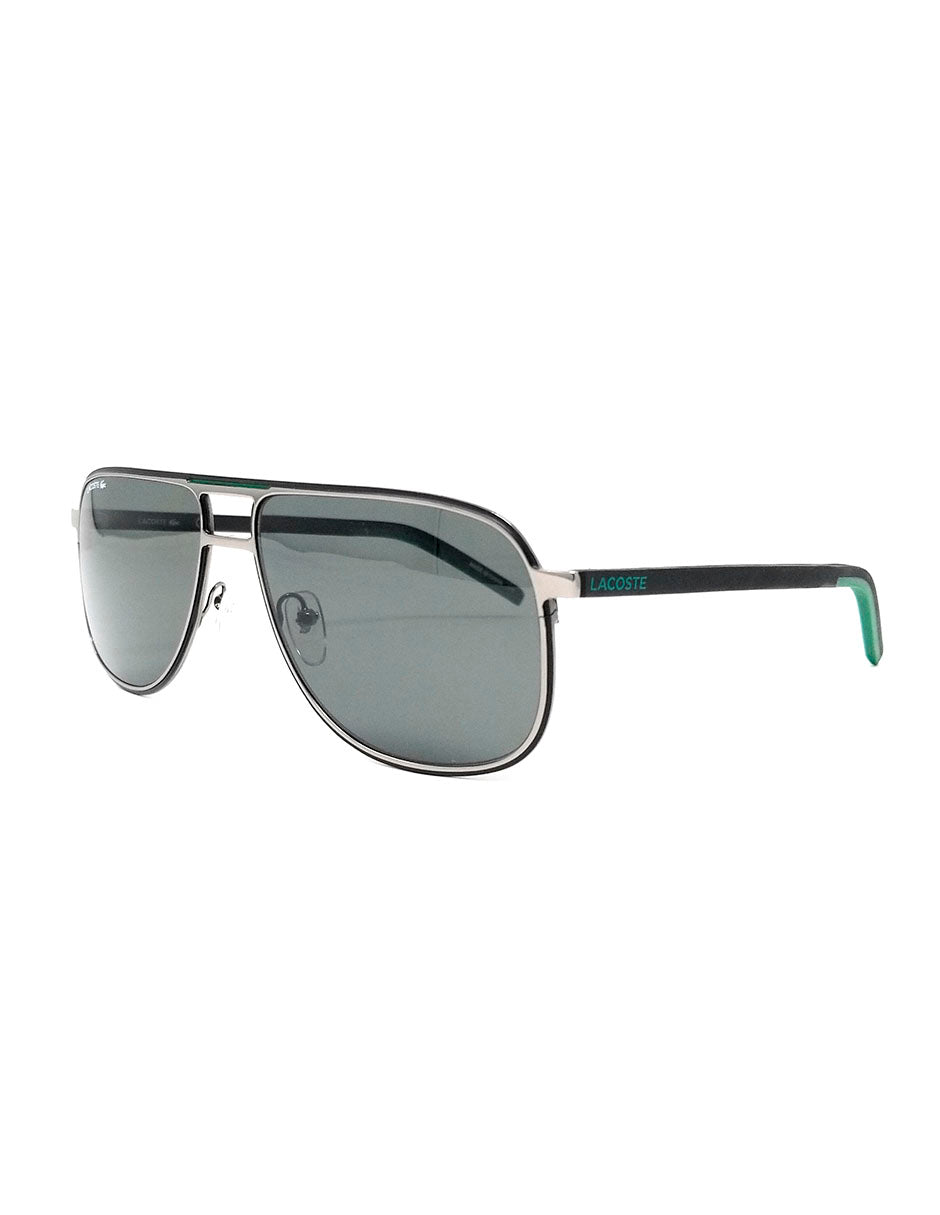 LENTE DE SOL LACOSTE L192SP 033 61MM PLATEADO/NEGRO