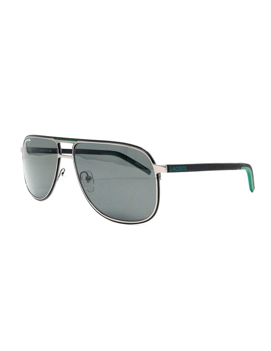 LENTE DE SOL LACOSTE L192SP 033 61MM PLATEADO/NEGRO Mayoreo