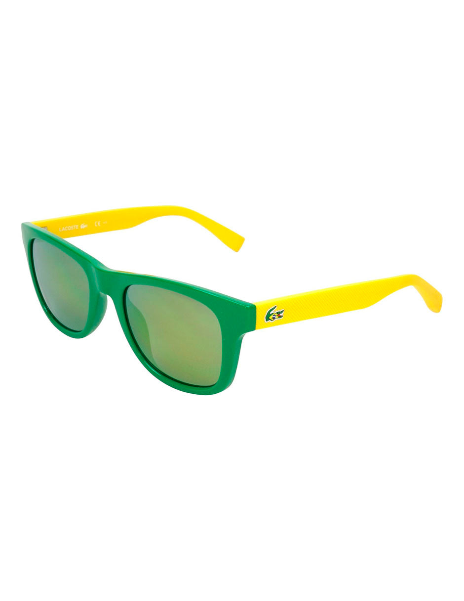 LENTE DE SOL LACOSTE L790SOG 315 AMARILLO/VERDE