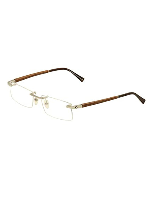 ARMAZON OFTALMICO MONT BLANC MB0390 016 56MM CAFE PLATA