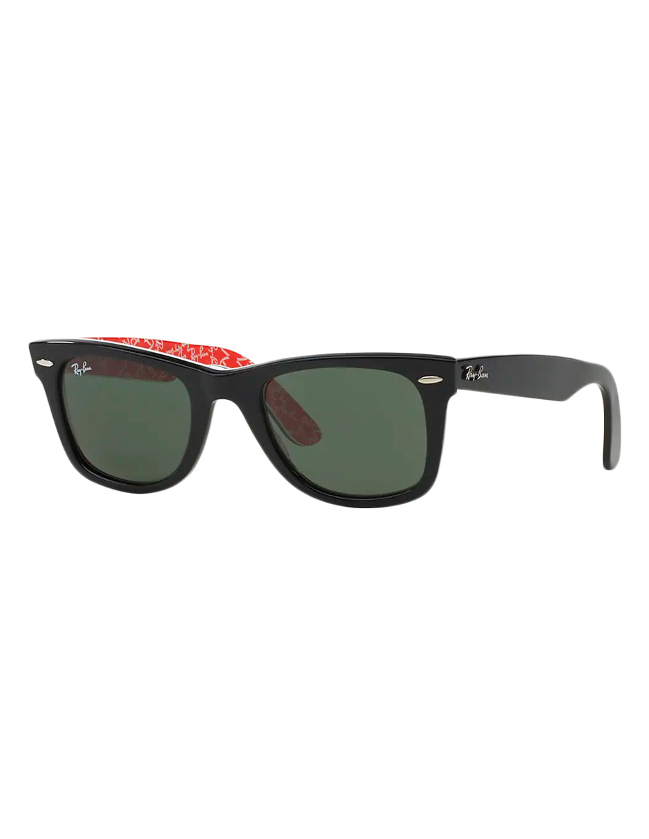 LENTE DE SOL RAY BAN RB2140 1016 50MM NEGRO CON ROJO