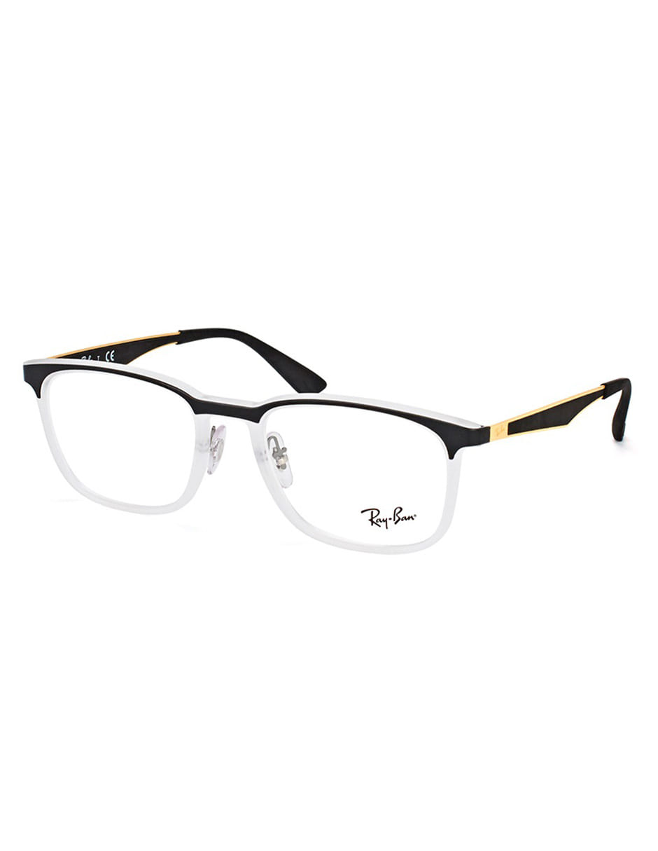 ARMAZÓN OFTÁLMICO RAY BAN RB7163 5680 NEGRO DORADO Mayoreo