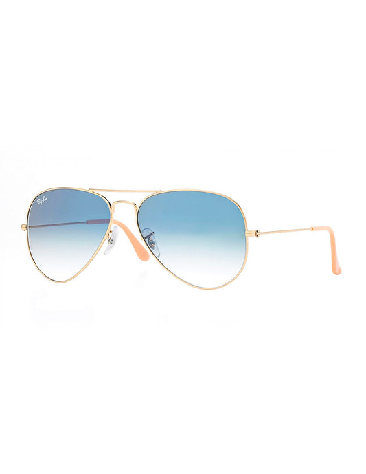 LENTE DE SOL RAY BAN RB3025 001 3F 58MM DORADO LENTE AZUL