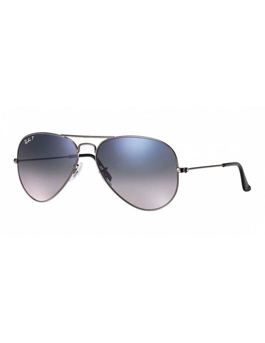 LENTE DE SOL POLARIZADOS RAY BAN AVIATOR GRADIENT RB3025 004/78 58MM GRIS/ AZUL