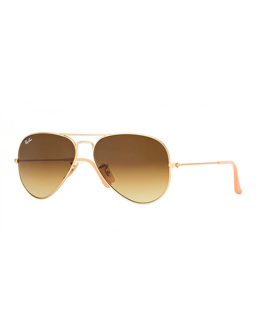 LENTE DE SOL RAY BAN AVIADOR RB3025 112 85 58MM DORADO CAFE Mayoreo