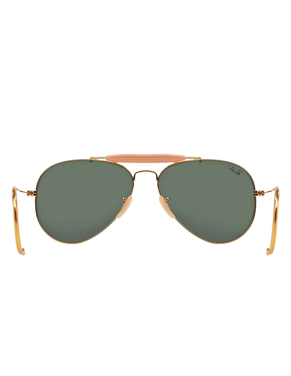 LENTES DE SOL RAY BAN OUTDOORSMAN RB3030 L0216 58MM DORADO/ VERDE CLASICO