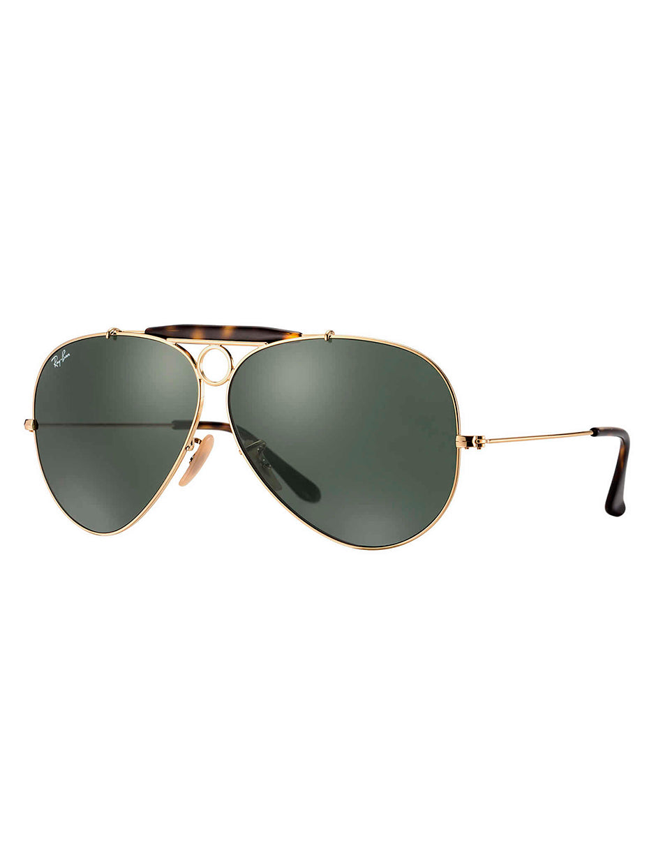 LENTE DE SOL RAY BAN SHOOTER RB3138 001 62MM G15