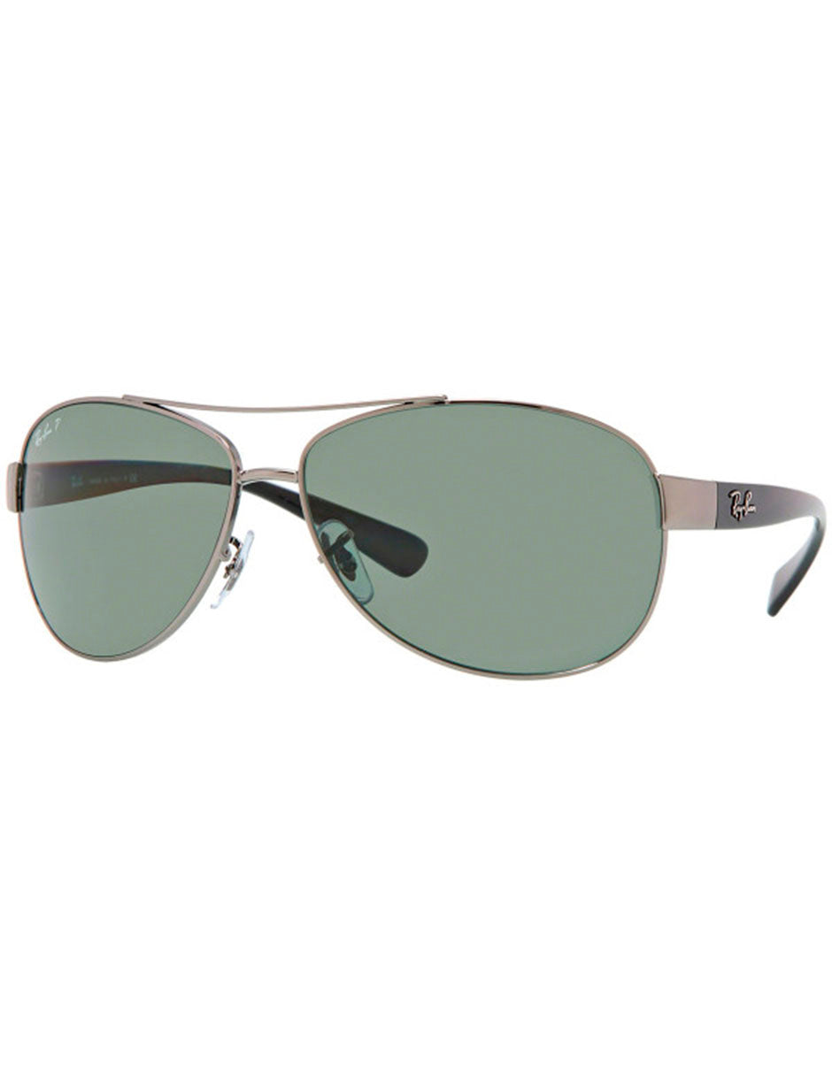 LENTE DE SOL RAY BAN POLARIZADO RB3386 004/9A PLATA/ LENTE VERDE