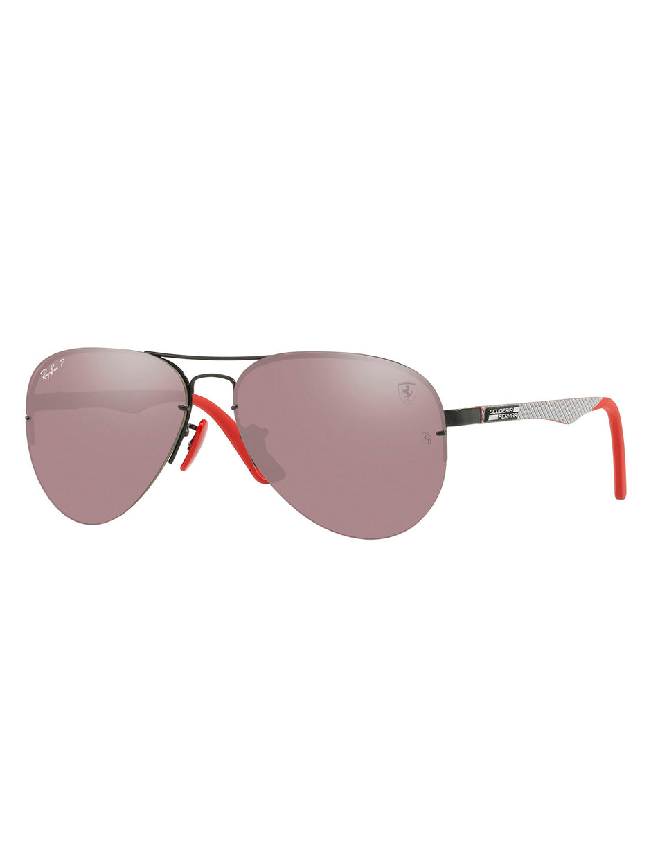 LENTES DE SOL POLARIZADOS RAY BAN FERRARI RB3460M F009H2 59MM PLATA