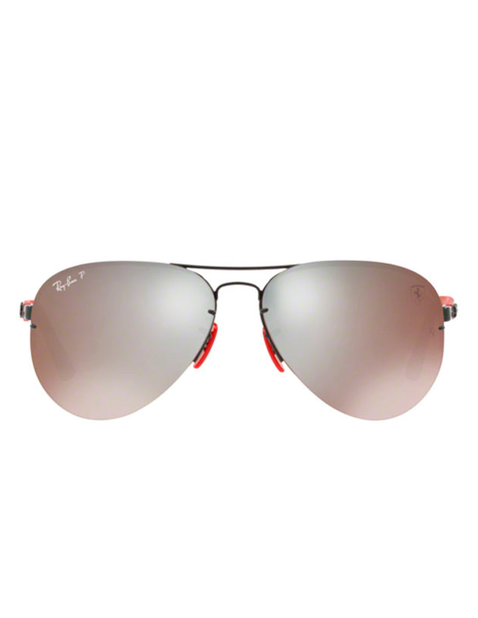 LENTES DE SOL POLARIZADOS RAY BAN FERRARI RB3460M F009H2 59MM PLATA