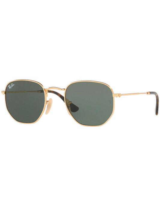 LENTE DE SOL RAY BAN HEXAGONAL FLAT RB3548N 001 51MM G15 DORADO Mayoreo