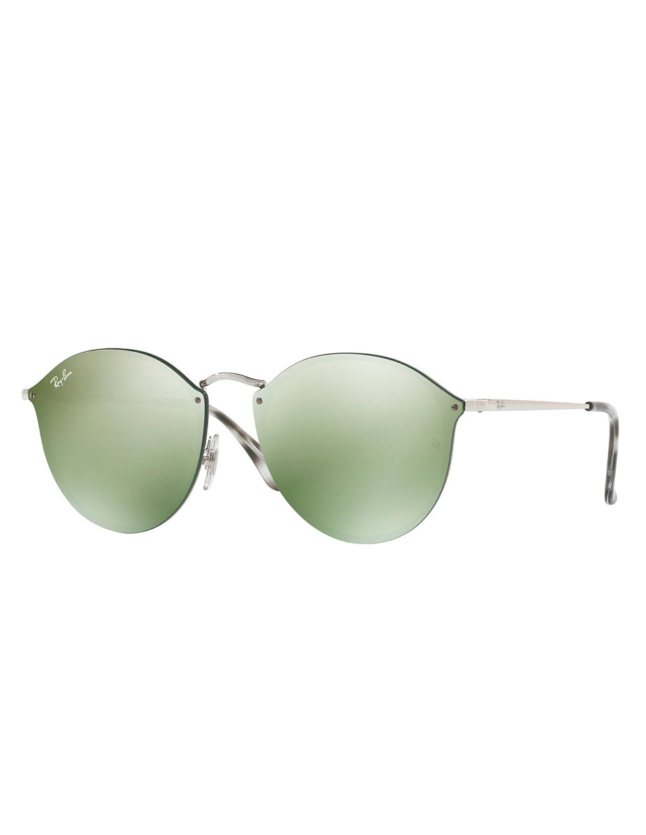 LENTES DE SOL RAY BAN BLAZE ROUND RB3574N 003/30 59MM PLATA VERDE