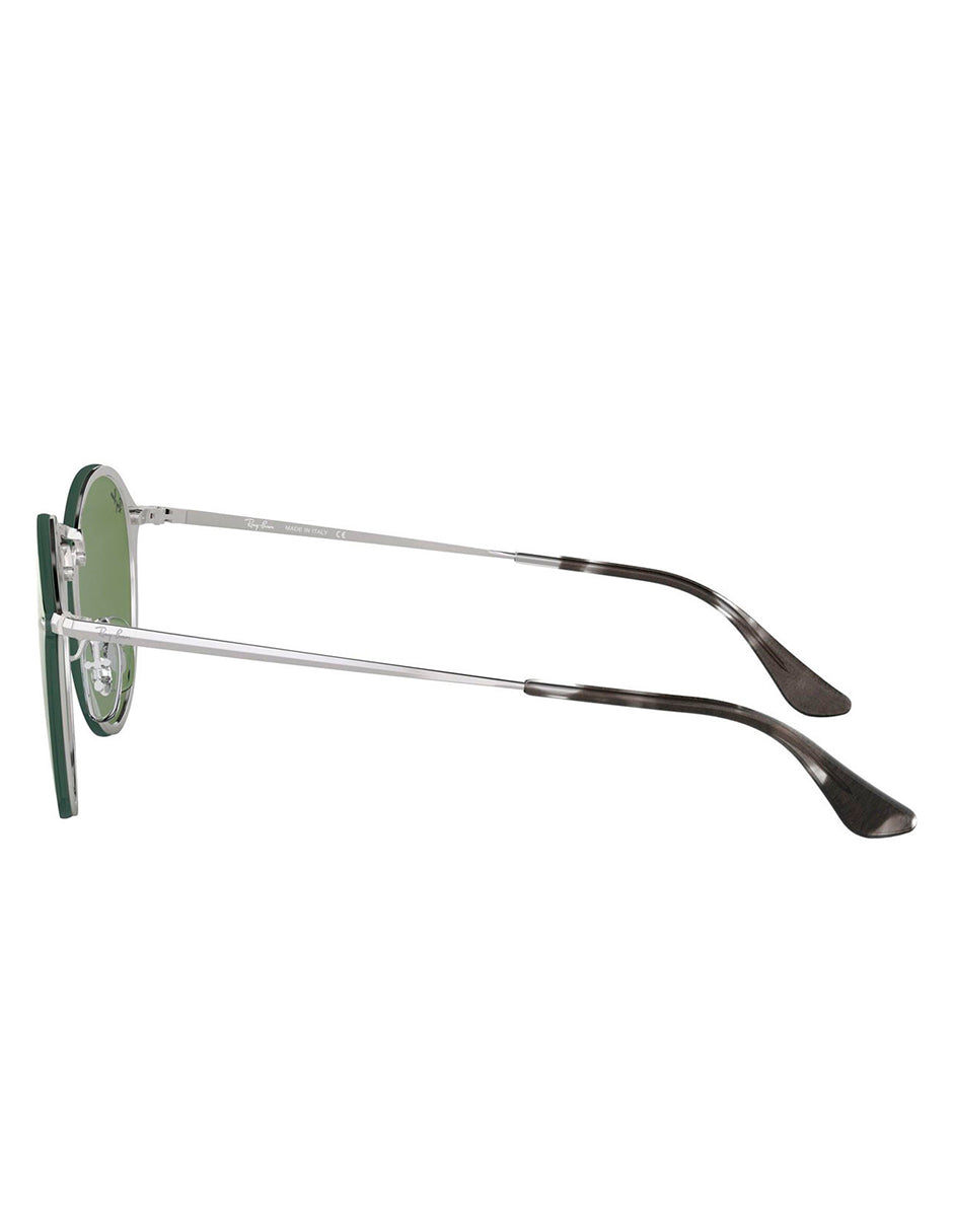 LENTES DE SOL RAY BAN BLAZE ROUND RB3574N 003/30 59MM PLATA VERDE